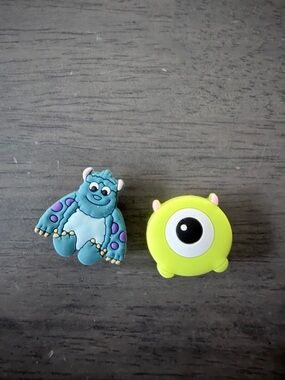 Crocs Jibbitz Monsters Cartoon Character Set - Blue & Lime